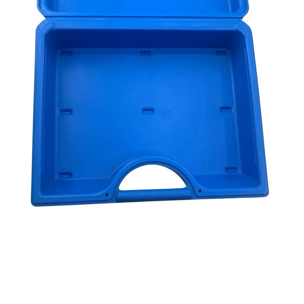 Vintage Blue Lego Storage Container Carrying Case Box USA Latch 90s Fast Ship